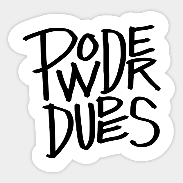 Powder Dudes Darko Sticker by TVVD